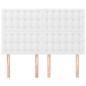 vidaXL Cabeceros 4 unidades cuero sintético blanco 72x5x78/88 cm vidaXL Cabeceros 4 unidades cuero sintético blanco 72x5x78/88 cm