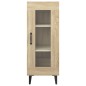 vidaXL Aparador madera contrachapada color roble Sonoma 34,5x34x90 cm vidaXL Aparador madera contrachapada color roble Sonoma 34,5x34x90 cm