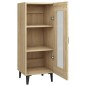 vidaXL Aparador madera contrachapada color roble Sonoma 34,5x34x90 cm vidaXL Aparador madera contrachapada color roble Sonoma 34,5x34x90 cm