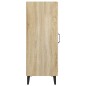 vidaXL Aparador madera contrachapada color roble Sonoma 34,5x34x90 cm vidaXL Aparador madera contrachapada color roble Sonoma 34,5x34x90 cm