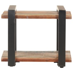 vidaXL Mesita de noche de madera maciza reciclada 50x40x40 cm