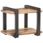 vidaXL Mesita de noche de madera maciza reciclada 50x40x40 cm