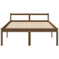 vidaXL Cama personas mayores madera maciza pino marrón miel 140x200 cm vidaXL Cama personas mayores madera maciza pino marrón miel 140x200 cm
