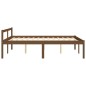 vidaXL Cama personas mayores madera maciza pino marrón miel 140x200 cm vidaXL Cama personas mayores madera maciza pino marrón miel 140x200 cm