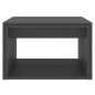 vidaXL Set mesa de centro apilable 3 pzs contrachapada gris 60x60x38cm