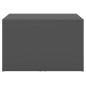 vidaXL Set mesa de centro apilable 3 pzs contrachapada gris 60x60x38cm