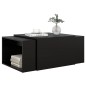 vidaXL Set mesa de centro apilable 3 pzs contrachapada gris 60x60x38cm