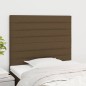 vidaXL Cabeceros 2 unidades de tela marrón oscuro 80x5x78/88 cm vidaXL Cabeceros 2 unidades de tela marrón oscuro 80x5x78/88 cm