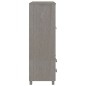 vidaXL Armario HAMAR madera maciza de pino gris claro 99x45x137 cm vidaXL Armario HAMAR madera maciza de pino gris claro 99x45x137 cm