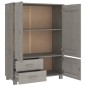 vidaXL Armario HAMAR madera maciza de pino gris claro 99x45x137 cm vidaXL Armario HAMAR madera maciza de pino gris claro 99x45x137 cm