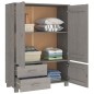 vidaXL Armario HAMAR madera maciza de pino gris claro 99x45x137 cm vidaXL Armario HAMAR madera maciza de pino gris claro 99x45x137 cm
