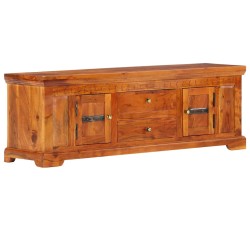 vidaXL Mueble de TV de madera maciza de acacia 119x30x40 cm