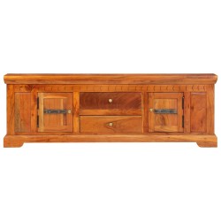 vidaXL Mueble de TV de madera maciza de acacia 119x30x40 cm