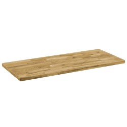 vidaXL Tablero de mesa rectangular madera maciza roble 44 mm 120x60 cm