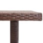 vidaXL Mesa de jardín de ratán sintético marrón 110x60x67 cm vidaXL Mesa de jardín de ratán sintético marrón 110x60x67 cm
