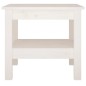 vidaXL Mesa de centro de madera maciza de pino blanco 45x45x40 cm vidaXL Mesa de centro de madera maciza de pino blanco 45x45x40 cm