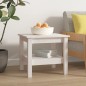 vidaXL Mesa de centro de madera maciza de pino blanco 45x45x40 cm vidaXL Mesa de centro de madera maciza de pino blanco 45x45x40 cm