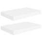 vidaXL Estantes flotantes de pared 2 uds MDF blanco 40x23x3,8 cm vidaXL Estantes flotantes de pared 2 uds MDF blanco 40x23x3,8 cm