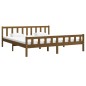 vidaXL Estructura cama madera maciza Super King marrón miel 180x200 cm vidaXL Estructura cama madera maciza Super King marrón miel 180x200 cm