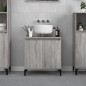 vidaXL Armario de lavabo madera contrachapada gris Sonoma 58x33x60 cm vidaXL Armario de lavabo madera contrachapada gris Sonoma 58x33x60 cm