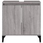 vidaXL Armario de lavabo madera contrachapada gris Sonoma 58x33x60 cm vidaXL Armario de lavabo madera contrachapada gris Sonoma 58x33x60 cm