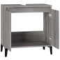 vidaXL Armario de lavabo madera contrachapada gris Sonoma 58x33x60 cm vidaXL Armario de lavabo madera contrachapada gris Sonoma 58x33x60 cm