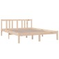 vidaXL Estructura de cama de madera maciza 140x190 cm
