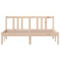 vidaXL Estructura de cama de madera maciza 140x190 cm