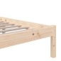 vidaXL Estructura de cama de madera maciza 140x190 cm