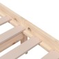 vidaXL Estructura de cama de madera maciza 140x190 cm