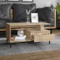 vidaXL Mesa de centro madera contrachapada roble Sonoma 90x49x45 cm vidaXL Mesa de centro madera contrachapada roble Sonoma 90x49x45 cm