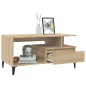 vidaXL Mesa de centro madera contrachapada roble Sonoma 90x49x45 cm vidaXL Mesa de centro madera contrachapada roble Sonoma 90x49x45 cm