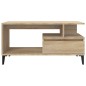 vidaXL Mesa de centro madera contrachapada roble Sonoma 90x49x45 cm vidaXL Mesa de centro madera contrachapada roble Sonoma 90x49x45 cm