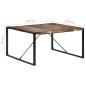 vidaXL Mesa de comedor de madera maciza reciclada 140x140x75 cm vidaXL Mesa de comedor de madera maciza reciclada 140x140x75 cm