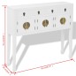 vidaXL Aparador de estilo chino de madera maciza blanco vidaXL Aparador de estilo chino de madera maciza blanco