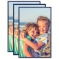 vidaXL Marcos de fotos collage de mesa 3 uds azul MDF 13x18 cm vidaXL Marcos de fotos collage de mesa 3 uds azul MDF 13x18 cm