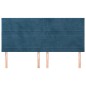 vidaXL Cabeceros 4 unidades de terciopelo azul oscuro 80x5x78/88 cm vidaXL Cabeceros 4 unidades de terciopelo azul oscuro 80x5x78/88 cm