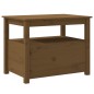 vidaXL Mesa de centro de madera maciza de pino marrón miel 71x49x55 cm vidaXL Mesa de centro de madera maciza de pino marrón miel 71x49x55 cm
