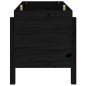 vidaXL Arriate elevado de jardín madera maciza pino negro 101x50x57 cm