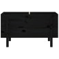 vidaXL Arriate elevado de jardín madera maciza pino negro 101x50x57 cm