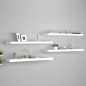 vidaXL Estantes flotantes de pared 4 uds MDF blanco 90x23,5x3,8 cm vidaXL Estantes flotantes de pared 4 uds MDF blanco 90x23,5x3,8 cm