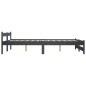vidaXL Estructura de cama madera maciza de pino gris oscuro 160x200 cm vidaXL Estructura de cama madera maciza de pino gris oscuro 160x200 cm