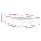 vidaXL Estructura de cama madera maciza de pino gris oscuro 160x200 cm vidaXL Estructura de cama madera maciza de pino gris oscuro 160x200 cm