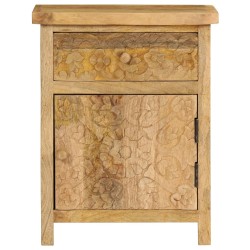 vidaXL Mesita de noche de madera maciza de mango 40x30x50 cm