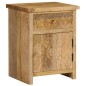 vidaXL Mesita de noche de madera maciza de mango 40x30x50 cm vidaXL Mesita de noche de madera maciza de mango 40x30x50 cm