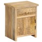 vidaXL Mesita de noche de madera maciza de mango 40x30x50 cm vidaXL Mesita de noche de madera maciza de mango 40x30x50 cm
