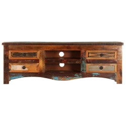 vidaXL Mueble para la TV  madera maciz reciclada 120x30x40 cm