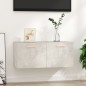 vidaXL Armario pared madera contrachapada gris hormigón 80x35x36,5 cm vidaXL Armario pared madera contrachapada gris hormigón 80x35x36,5 cm