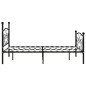 vidaXL Estructura de cama con somier metal negro 120x200 cm vidaXL Estructura de cama con somier metal negro 120x200 cm