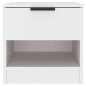 vidaXL Mesitas de noche 2 uds madera contrachapada color blanco vidaXL Mesitas de noche 2 uds madera contrachapada color blanco